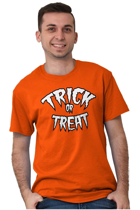 Classic Halloween Trick or Treat Plus Size Crewneck Graphic Tee Shirt Brisco Brands 5X