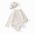 thumbnail image 5 of TOWED22 Long Sleeve One Piece Ruffle Swimsuit for Toddler Girls Baby Girl Rashguard Shirt with UPF 50+ Sun Protection Beige,4-5 Y, 5 of 9