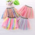 thumbnail image 4 of GYRATEDREAM Baby Girls Rainbow Tutu Skirts Toddler Layered Tulle Dance Skirts Kids Princess Dress Ballet Dance Dress Birthday Party Clubwear for 1-8 Years, 4 of 7