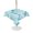 Turquoise, variant on Outdoor Tablecloth with Umbrella Hole for Patio/Picnic/Party/Camping, Turquoise Scallop Coastal Waterproof Table Cloth Rectangle Table Cover Washable, Summer Beach Nautical (52"x 70")