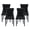Black, variant on Tzicr Tufted Dining Chairs Set of 2, Upholstered Dining Chairs with Nailhead Back,Nailhead Trim, Velvet Dining Chairs for Kitchen/Bedroom/Dining Room(Beige)