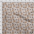 thumbnail image 4 of oneOone Polyester Spandex Brown Fabric Floral Sewing Fabric By The Yard Printed Diy Clothing Sewing Supplies 56 Inch Wide, 4 of 5