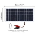 thumbnail image 3 of Solar Panel 10W 12V Outdoor DIY Solar Cells Charger Polysilicon Panels USB Outdoor Portable Solar for Outdoor Lamp Pump, 3 of 8