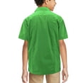 thumbnail image 2 of Boy's Embroidered Short Sleeve Wedding Baptism Kids Button-Up Guayabera Shirt (Classic Green, XL (14-16)), 2 of 2