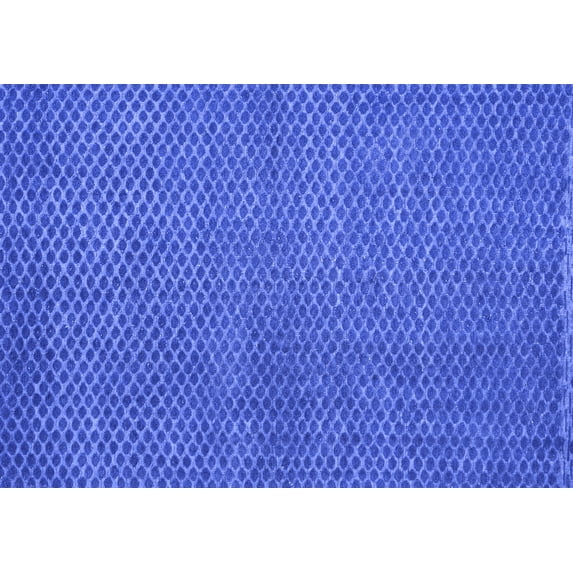 Ahgly Company Indoor Rectangle Abstract Blue Modern Area Rugs, 5' x 7'