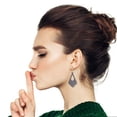 thumbnail image 1 of Fiudx Pendientes de Madera, Elegante Diseño Geométrico Hueco, Accesorio Ligero y Versátil, Forma Cuadrada Única, Prenda de Moda, para Uso Diario Informal, Disponible En 8 Colores., 1 of 5