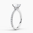 thumbnail image 2 of Spot Jewelry 14K White Gold Plated Ring for Her - 1.8 Ct Oval Cut Moissanite Ring - Engagement Wedding Ring - Causal Daily Wear Ring for Women - Special Occasion Ring Women's - Valentine's Day Gift, 2 of 7
