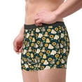 thumbnail image 5 of Cauagu Bear Sunflower Print Boxer Briefs for Men,Comfortable Breathable Men's Underwear Moisture Wicking Underpants -Small, 5 of 8