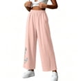 thumbnail image 4 of Favoffer Women's Linen Embroidered Pants Loose Casual Solid Color Slimming Trousers Breathable Fashion Summer Bottom for Holiday Leisure Street, 4 of 6