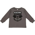 thumbnail image 3 of Inktastic Racing League with Race Car Wheel and Wings Boys or Girls Long Sleeve Toddler T-Shirt, 3 of 5