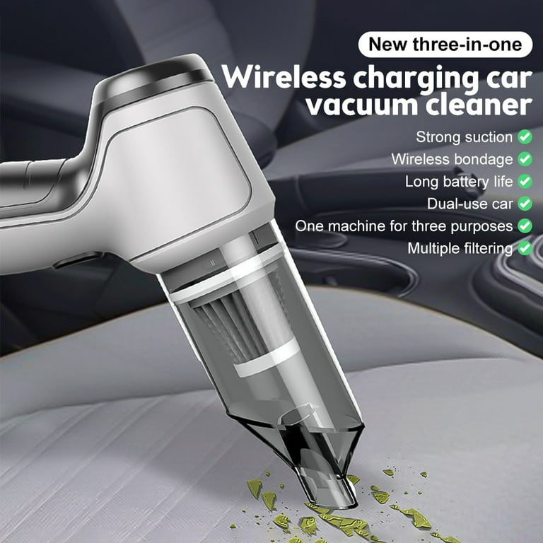 Alltope Car Vacuum Cleaner 9000Pa Powerful Suction Handheld Vacuum,  Cordless Wireless Portable Mini Car Vacuum 3 in 1 Vacuum Cleaner,  Lightweight USB