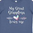 thumbnail image 4 of Inktastic My Great Grandma Loves Me Heart Great Grandchild Boys or Girls Baby T-Shirt, 4 of 5