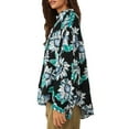 thumbnail image 3 of Free People Good Vibrations Blouse Black Combo Sz S, 3 of 3