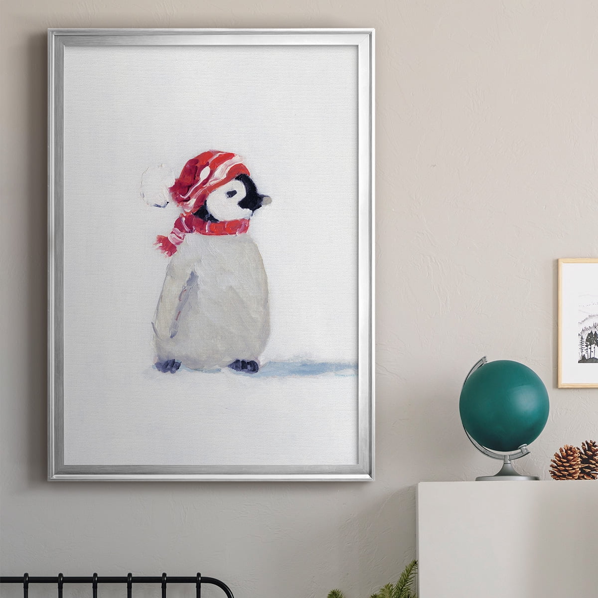 Penguin Play I Premium Classic Framed Print - Ready to Hang
