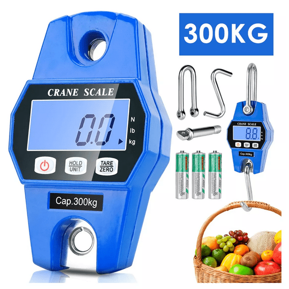 Báscula Industrial Digital Colgante Portátil Con Colgar 300 kg