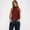 Red, variant on Summer Sleeveless Tops for Women Tie Knot Mock Neck Comfortable Breathable S-L