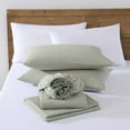 thumbnail image 6 of Eddie Bauer Solid Green Cotton Flannel Queen Sheet Set, 6 of 8