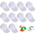 thumbnail image 1 of 10 Uds. De gorras de béisbol blancas para niños, gorras de pintura de arte en blanco-- BANYUO Electrónica, 1 of 4