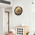 thumbnail image 6 of Voice Activated Clock with Glow Light 12 Inch Large Silent Wall Clock Battery Operated for Home Decor A White Horse, 6 of 8