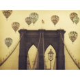 thumbnail image 2 of Davis Ashley 32x25 Black Ornate Wood Framed with Double Matting Museum Art Print Titled - Bridge Balloons, 2 of 4