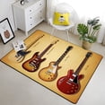 thumbnail image 2 of Alfombrilla de suelo de dormitorio con estampado de guitarra Musical para el hogar, sala de estar, oficina, triangulación de envíos24100x150cm (39x59 pulgadas)100x150cm (39x59 pulgadas) zhangyuxiang unisex, 2 of 2