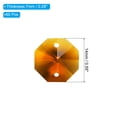 thumbnail image 2 of Uxcell K9 Crystal Octagon Beads 2 Holes Pendants, 60 Pack 14mm Chandelier Prisms Hanging Beads Amber, 2 of 6