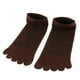 thumbnail image 2 of Calcetines con Punta para Hombre Calcetines Cinco Dedos Calcetines Deportivos para Al Tobillo , café, única Macarena Calcetines con puntera de malla de algodón, 2 of 8