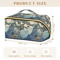 thumbnail image 4 of FORMRS Makeup Bag Travel Cosmetic Organizer for Women Fold Flat Zipper Pouch with Handle, Tree in The Mountains, 4 of 8