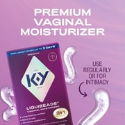 K-Y Liquibeads Vaginal Moisturizer and Personal Lubricant for Menopause, 6 Count