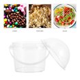 thumbnail image 2 of Gymnture 5 Clear Plastic Buckets with Dome Lids 500ml, 2 of 11