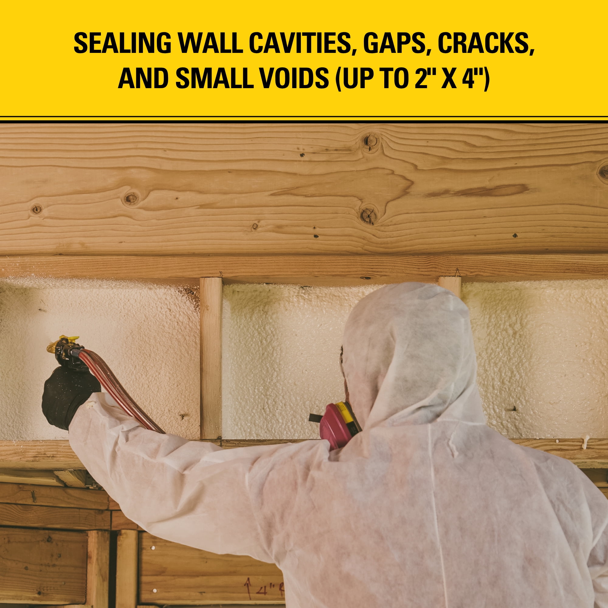 Stanley F994C SuperCoat Canister Spray Foam Insulation Kit (600 Board Feet) - Class A Fire Rated Closed Cell Two-Component Polyurethane Foam - R-6.27 per Inch - Includes Gun & Hose, 1 Pack