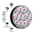 thumbnail image 4 of Naloa Panda And Rose PVC Leather Spare Tire Wheel Cover Spare Tire Cover, for Car Truck SUV Camper Trailer Universal Fit(14-17in)-14 inch, 4 of 6