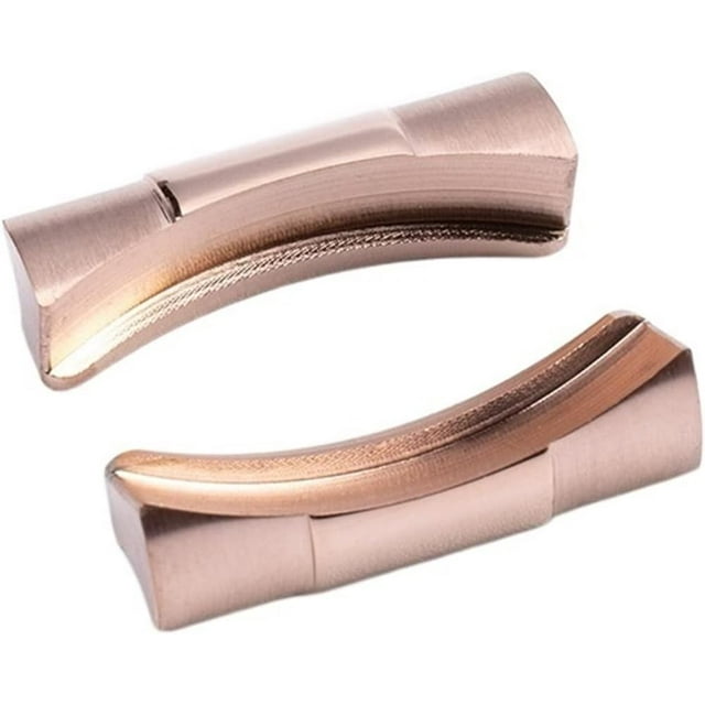 EPANO 2pcs 20mm Curved End Link Endlink Just For Rolex Watchband For Submariner Watch Band Rubber Leather Strap Seamless Connection