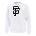 thumbnail image 2 of Men's Antigua White San Francisco Giants Relevant Lightweight Pullover Sweatshirt, 2 of 3