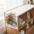 thumbnail image 6 of Table Runners 90 Inches Long Dress Scarves, Spring Floral Farmhouse Coffee/Dining/Kitchen Table Runner for Living Room, Rabbits Country Leaves Tulips Daisy Botanical 13x90 Inch, 6 of 9
