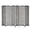 Grey, variant on AINUO 6-Panels Tall Rattan Room Divider, 6 FT Folding Privacy Screen, Freestanding Hinged Indoor Partition Wall Space Separator, Black
