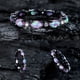 thumbnail image 2 of Negro y púrpura Piedra Anillos Promesa Delicado Diseño Nudo Conjunto Moda Anillo Luz Anillo de alto grado, 2 of 8