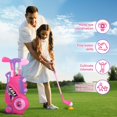 thumbnail image 4 of Juego de golf Liberty para niños pequeños con colchoneta de 2 a 5 años, color rosa, 4 of 8