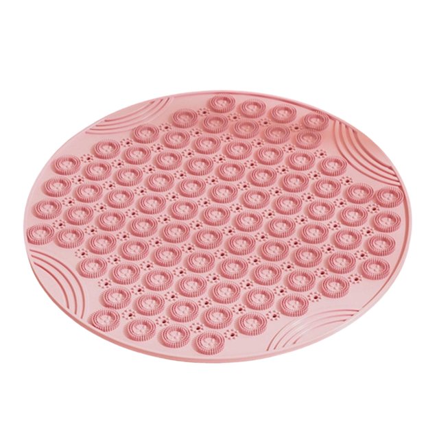Esterilla sensorial para masaje de pies, acupresión, antideslizante, ligera y versátil para caminar. rosa