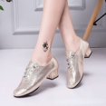 thumbnail image 2 of Zapatos de baile latino para mujer, zapatos de Flamenco, tacones de cuero, suela suave, zapatos de baile de salón modernos para Salsa, zapatos de baile de Jazz y Tango para mujer, 2 of 5