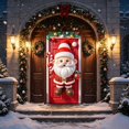 thumbnail image 4 of Dalxymotic Christmas Door Tapestry, Xmas Front Door Hanging Cloth Cover, Christmas Decorations Indoor Outdoor, Winter Indoor Tapestry Cover Decor for Door, Wall, Bedroom, Home, 4 of 9
