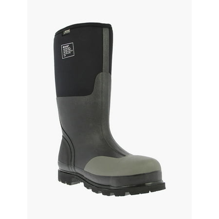 Bogs Men s Forge Steel Toe Waterproof Rubber Work Rain Boots * BLACK