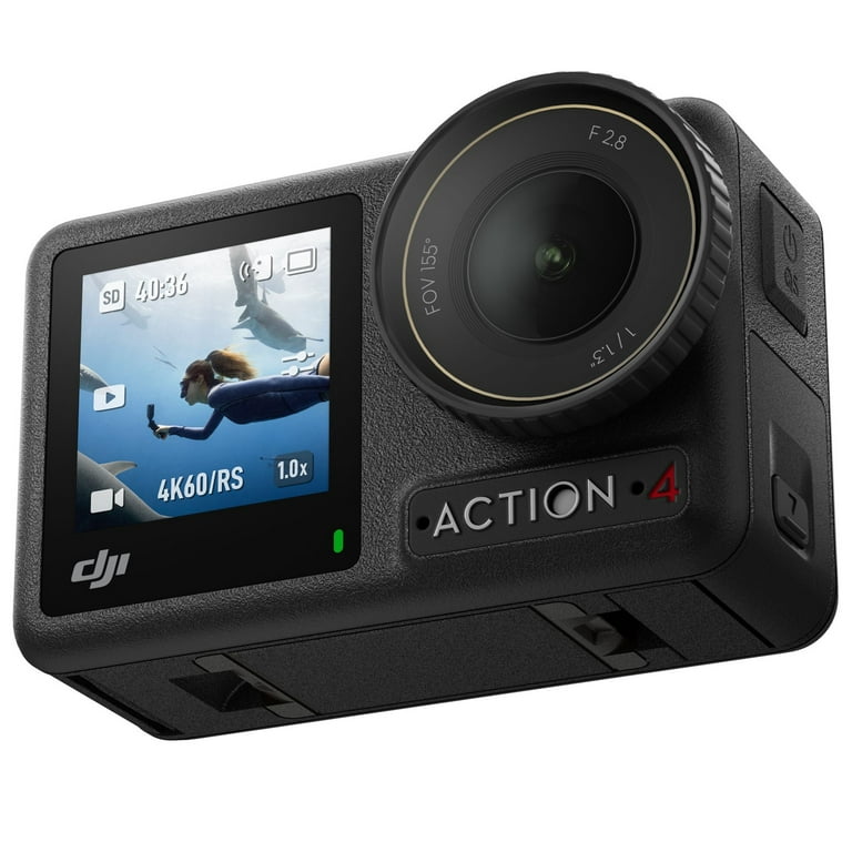 4K Adventure + DJI Action Action Waterproof Case Osmo Battery Camera - 4 Combo