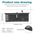 thumbnail image 3 of Batería TREE.NB DXGH8 7.6V 52Wh para laptops Dell, 3 of 7
