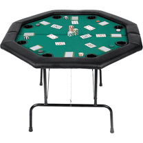 ABUELADE Poker Table Folding Casino Poker Table Texas Hold’em Poker Table Foldable, Felt Top Board Game Table