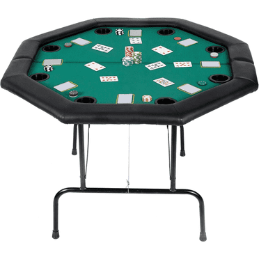 ABUELADE Poker Table Folding Casino Poker Table Texas Hold’em Poker Table Foldable, Felt Top Board Game Table
