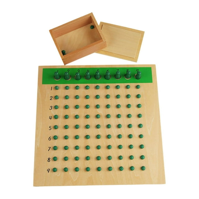 Tablero de multiplicación y división para niños pequeños que aprenden suma, resta y multiplicación. tablero de división