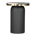 thumbnail image 3 of Mesa Lateral Luxor 2 Kessa Muebles Acero Mármol Negro 41 x 53 x 41 cm, 3 of 5