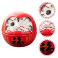 thumbnail image 4 of 2pcs Ceramic Daruma Doll Daruma Statue Desktop Ornaments Holiday Home Decor, 4 of 7