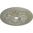 thumbnail image 3 of Ekena Millwork 23 5/8"OD x 3"ID x 2"P Bordeaux Deluxe Ceiling Medallion (Fits Canopies up to 4"), Hand-Painted Flash Gold, 3 of 6